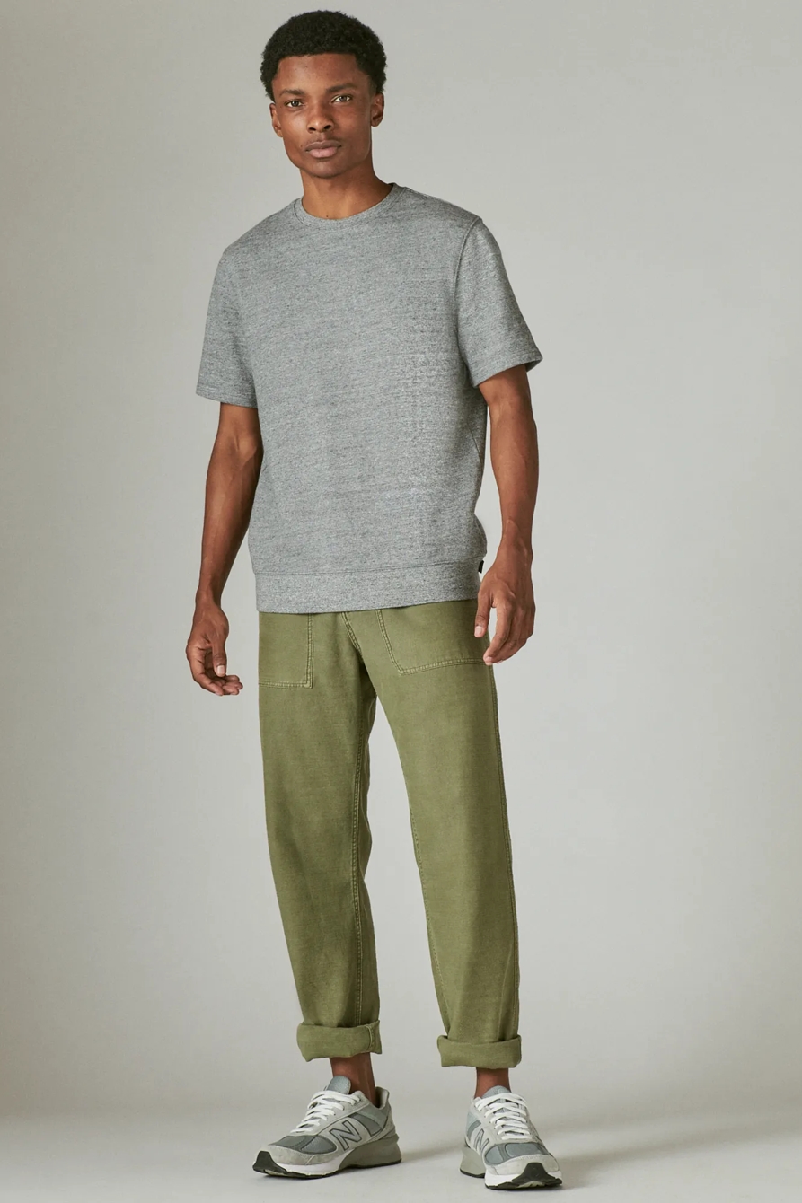 SUEDED TERRY SHORT SLEEVE CREW, image 3