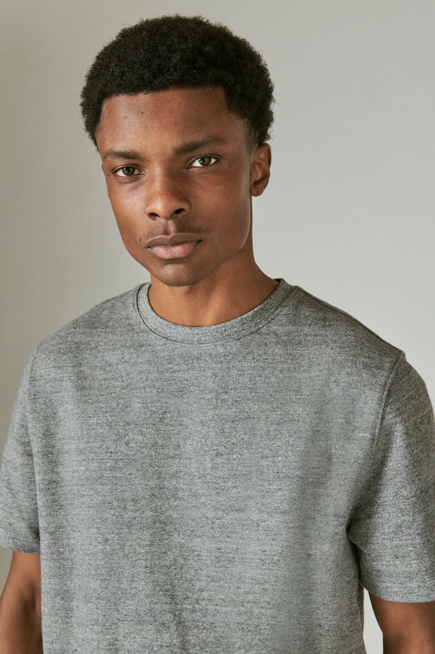 SUEDED TERRY SHORT SLEEVE CREW, image 5