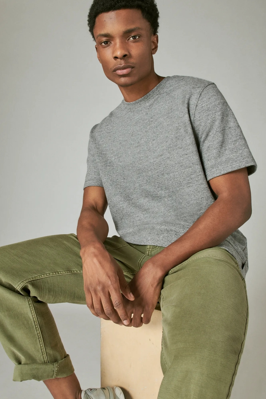 SUEDED TERRY SHORT SLEEVE CREW, image 6