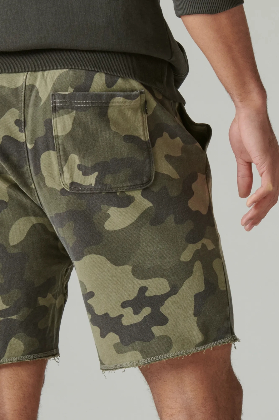 SUEDED TERRY CAMO SHORT, image 4