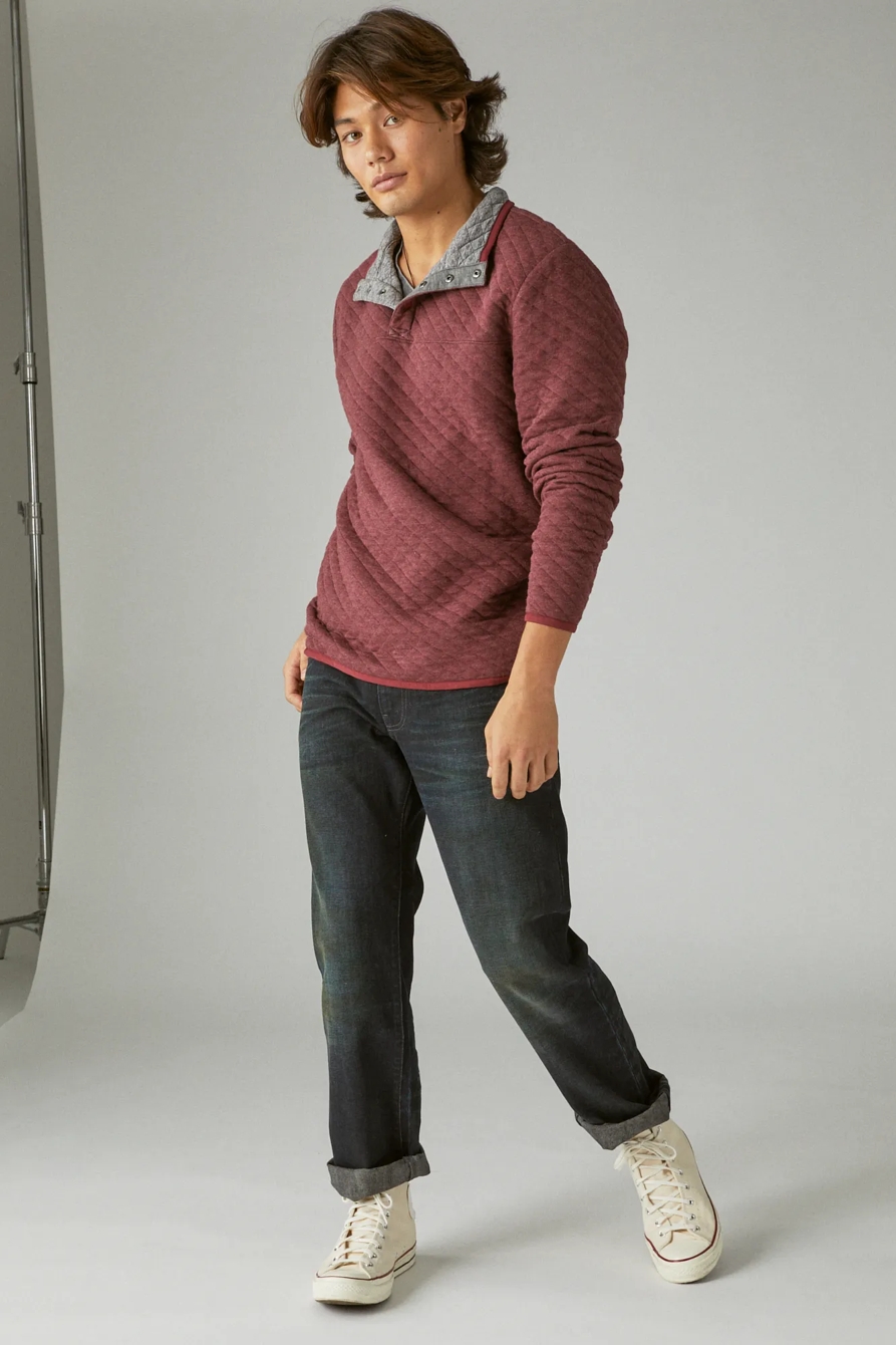 WEEKEND JERSEY QUILTED MOCK NECK POPOVER, image 4
