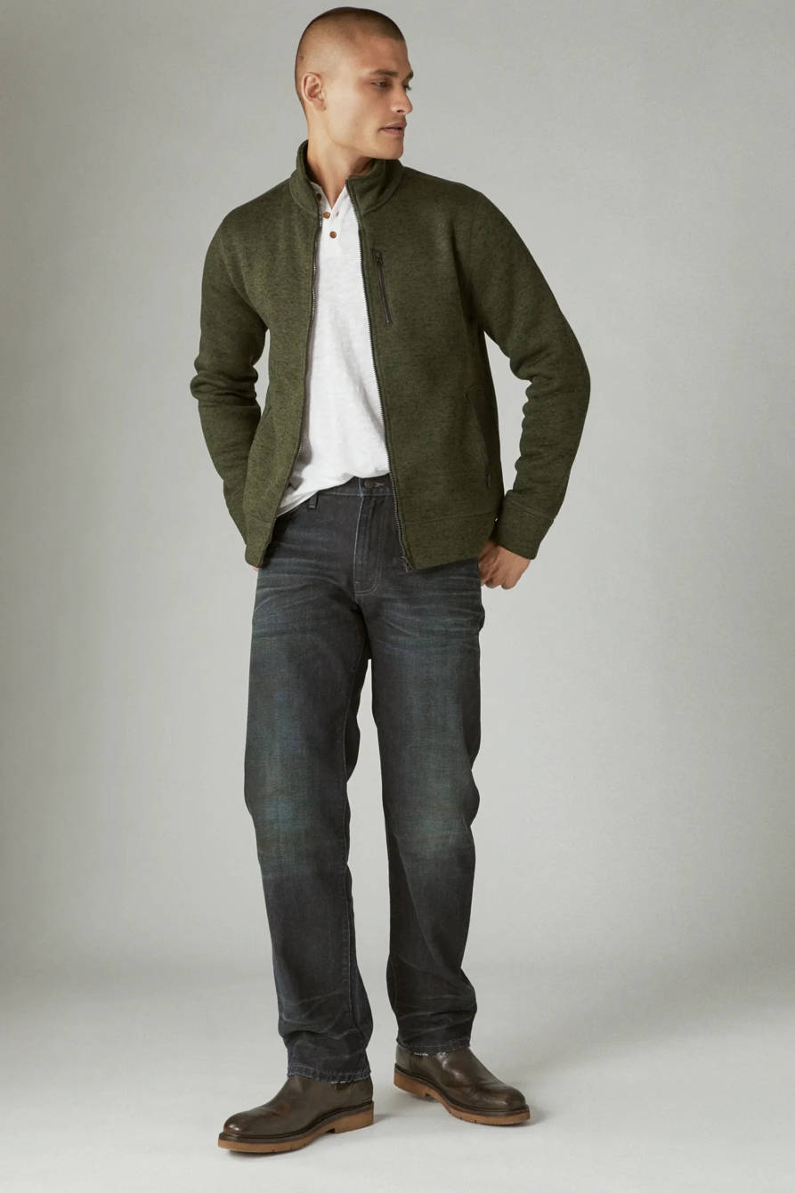 LOS FELIZ FLEECE FULL ZIP MOCK NECK, image 4