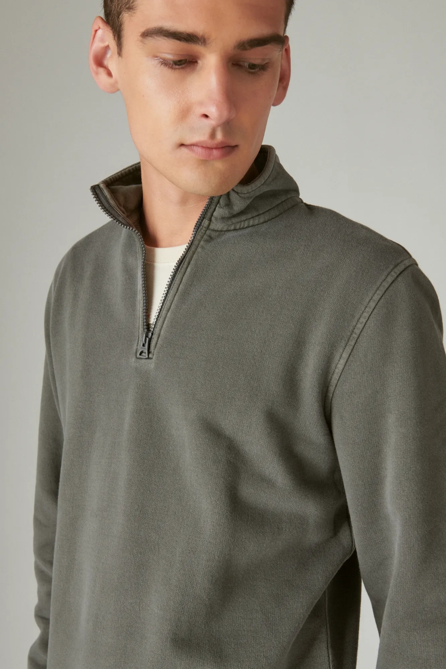 CLOUD SOFT FLEECE HALF ZIP MOCK NECK, image 2