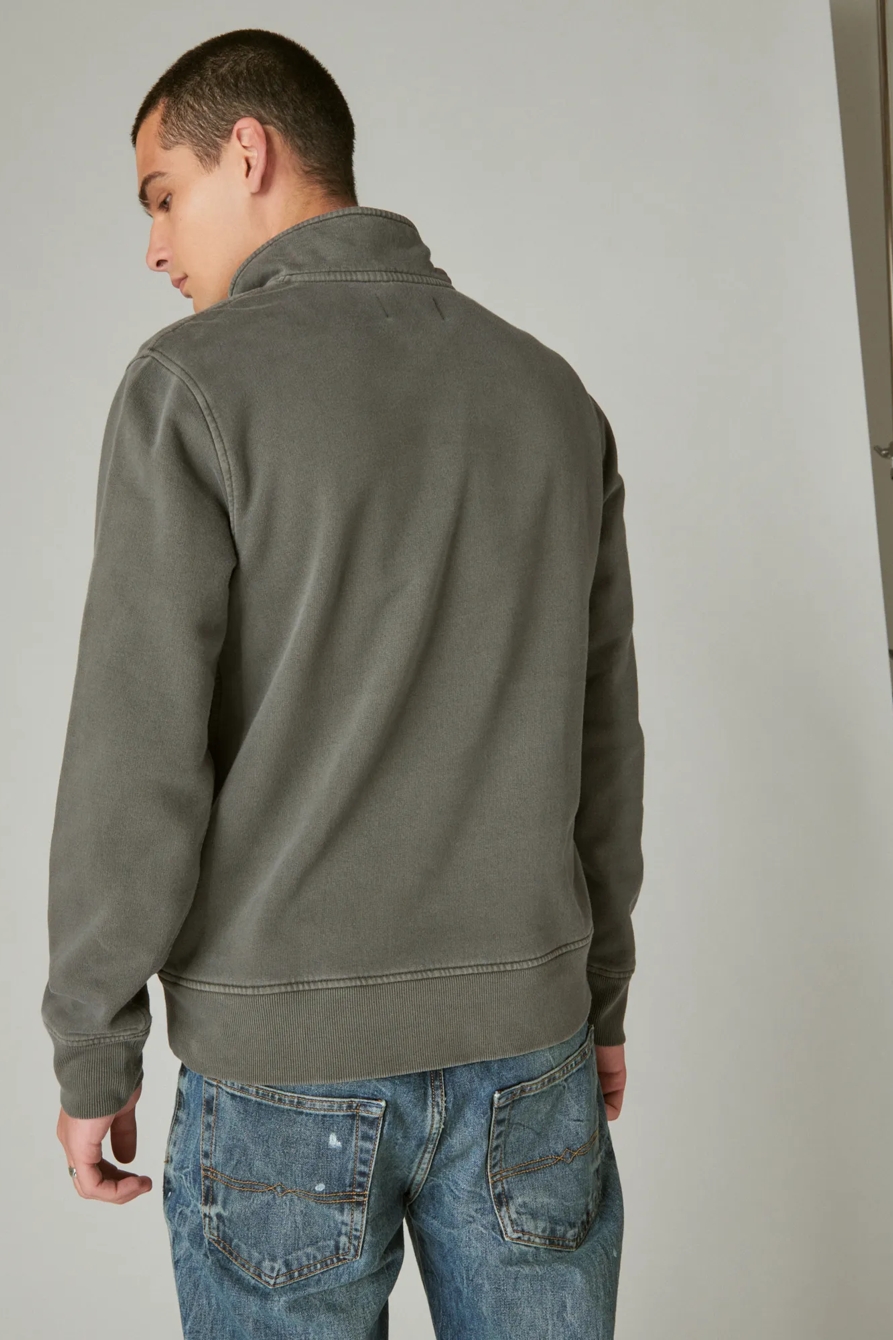 CLOUD SOFT FLEECE HALF ZIP MOCK NECK, image 3