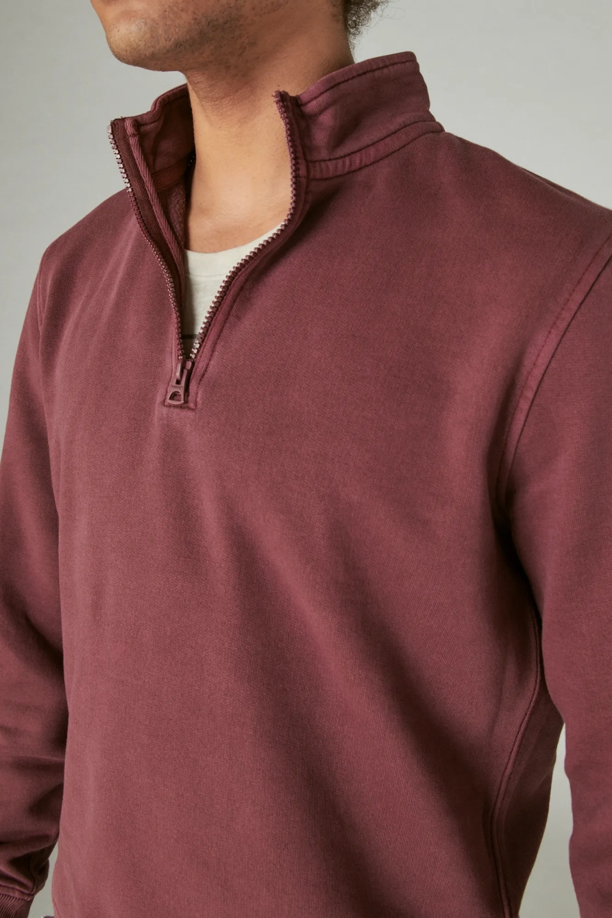CLOUD SOFT FLEECE HALF ZIP MOCK NECK, image 4