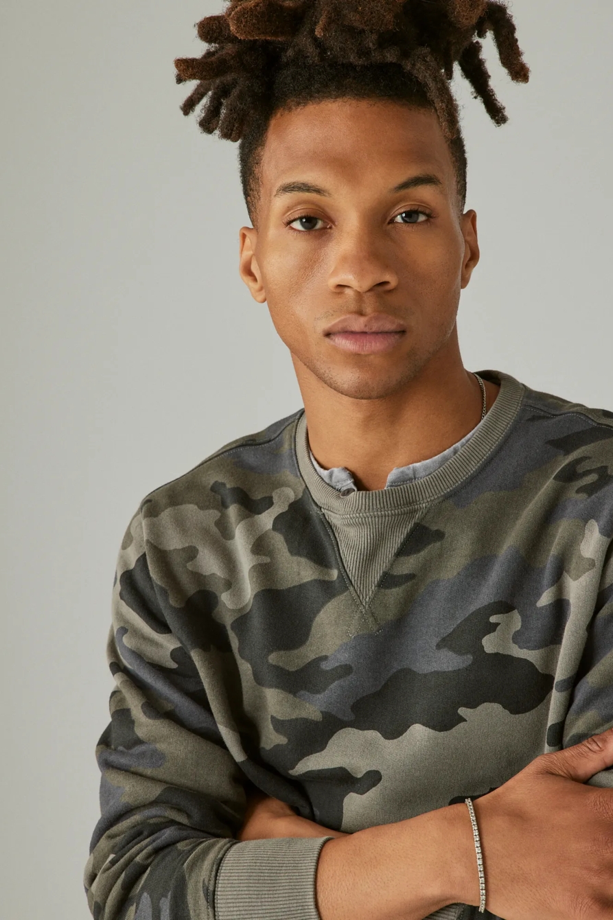 CLOUD SOFT FLEECE CAMO CREW NECK SWEATSHIRT, image 4