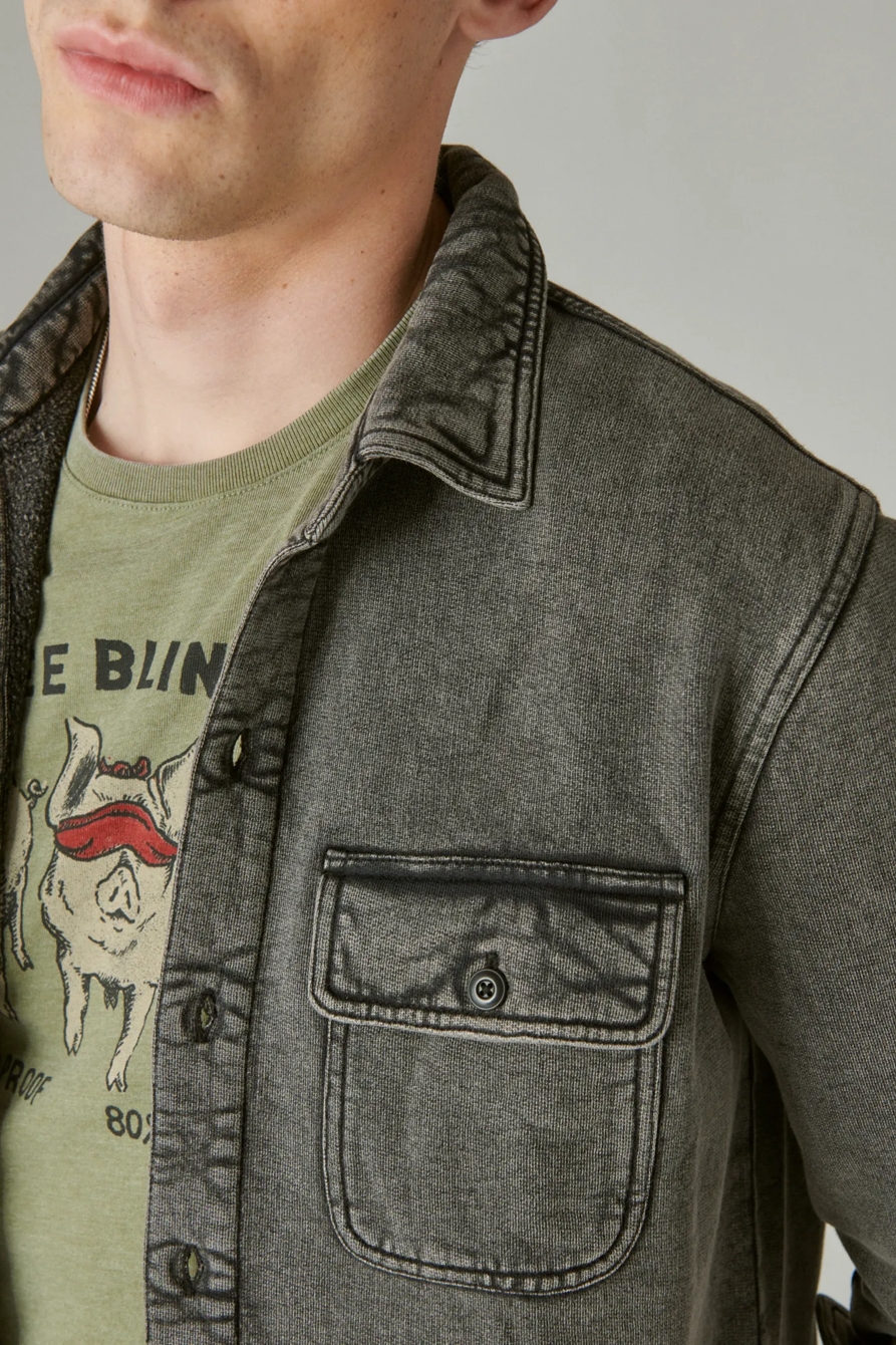 FRENCH TERRY UTILITY SHIRT, image 4