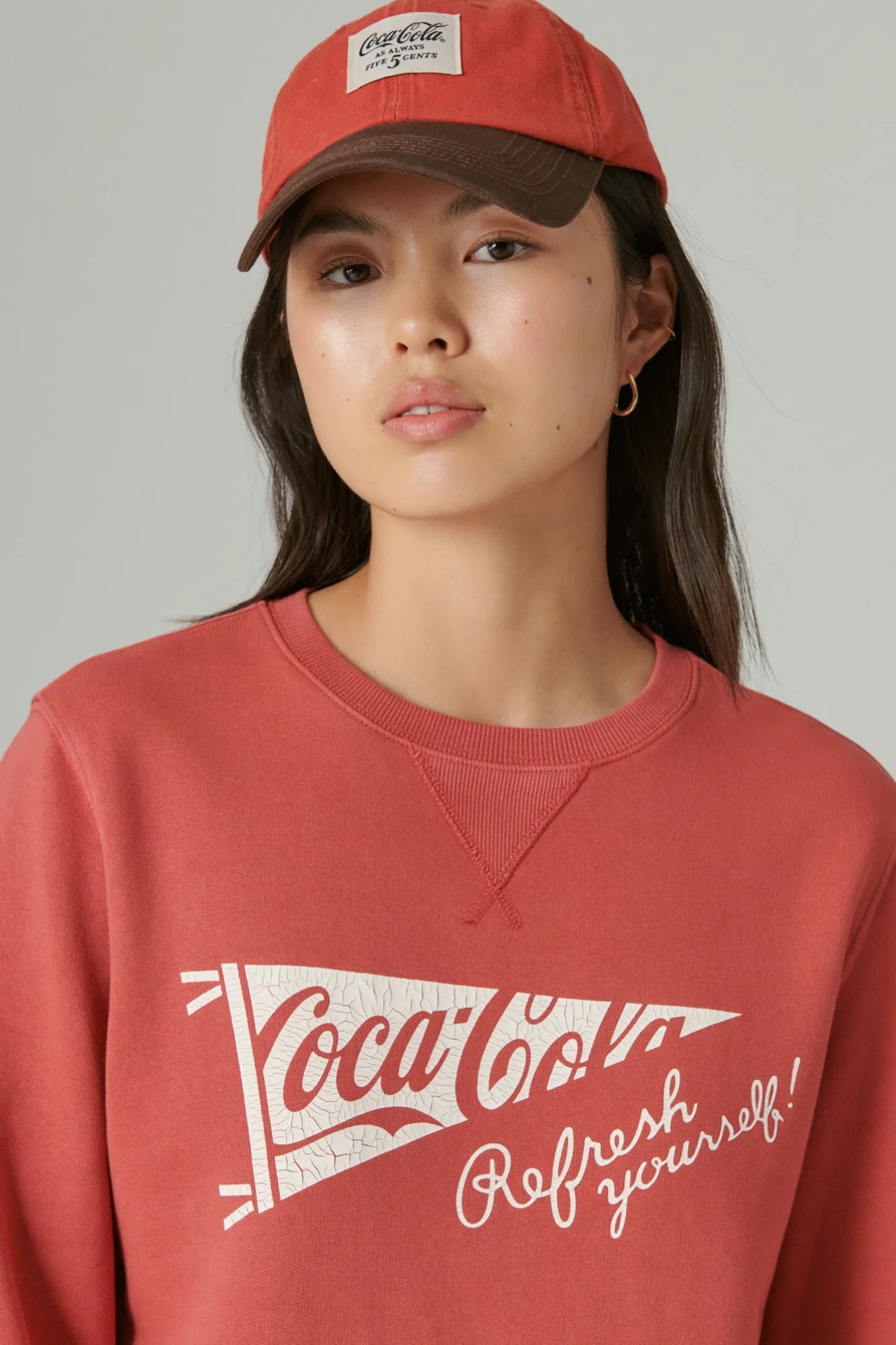COCA-COLA COTTON FLEECE CREW NECK SWEATSHIRT, image 10