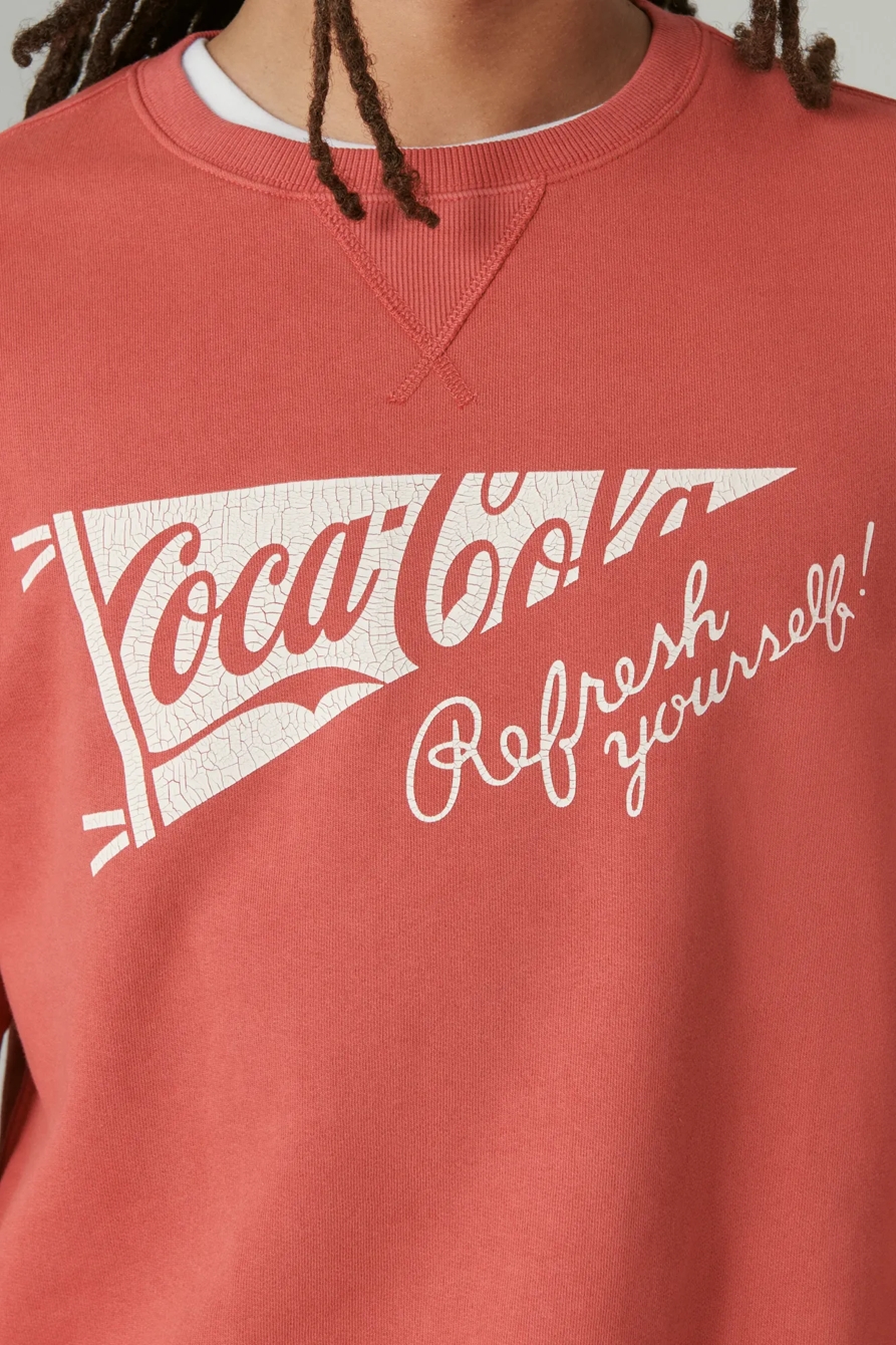 COCA-COLA COTTON FLEECE CREW NECK SWEATSHIRT, image 3