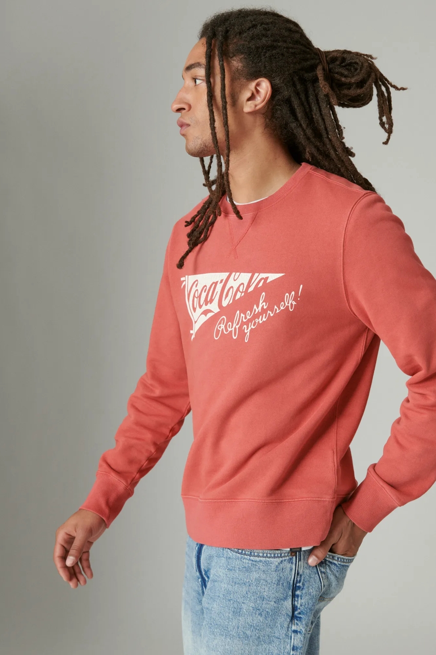 COCA-COLA COTTON FLEECE CREW NECK SWEATSHIRT, image 4