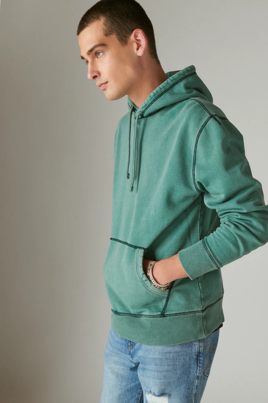 ACID WASH LEAF HOODIE, image 3