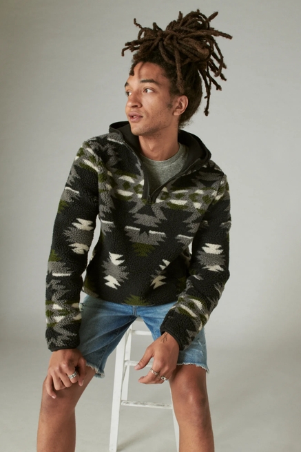 HI-PILE HALF ZIP CAMO HOODIE, image 2