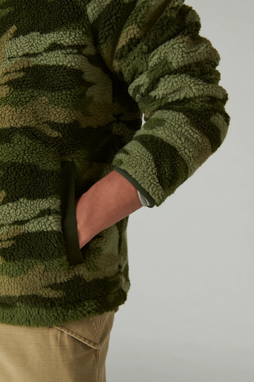 HI-PILE HALF ZIP CAMO HOODIE, image 5