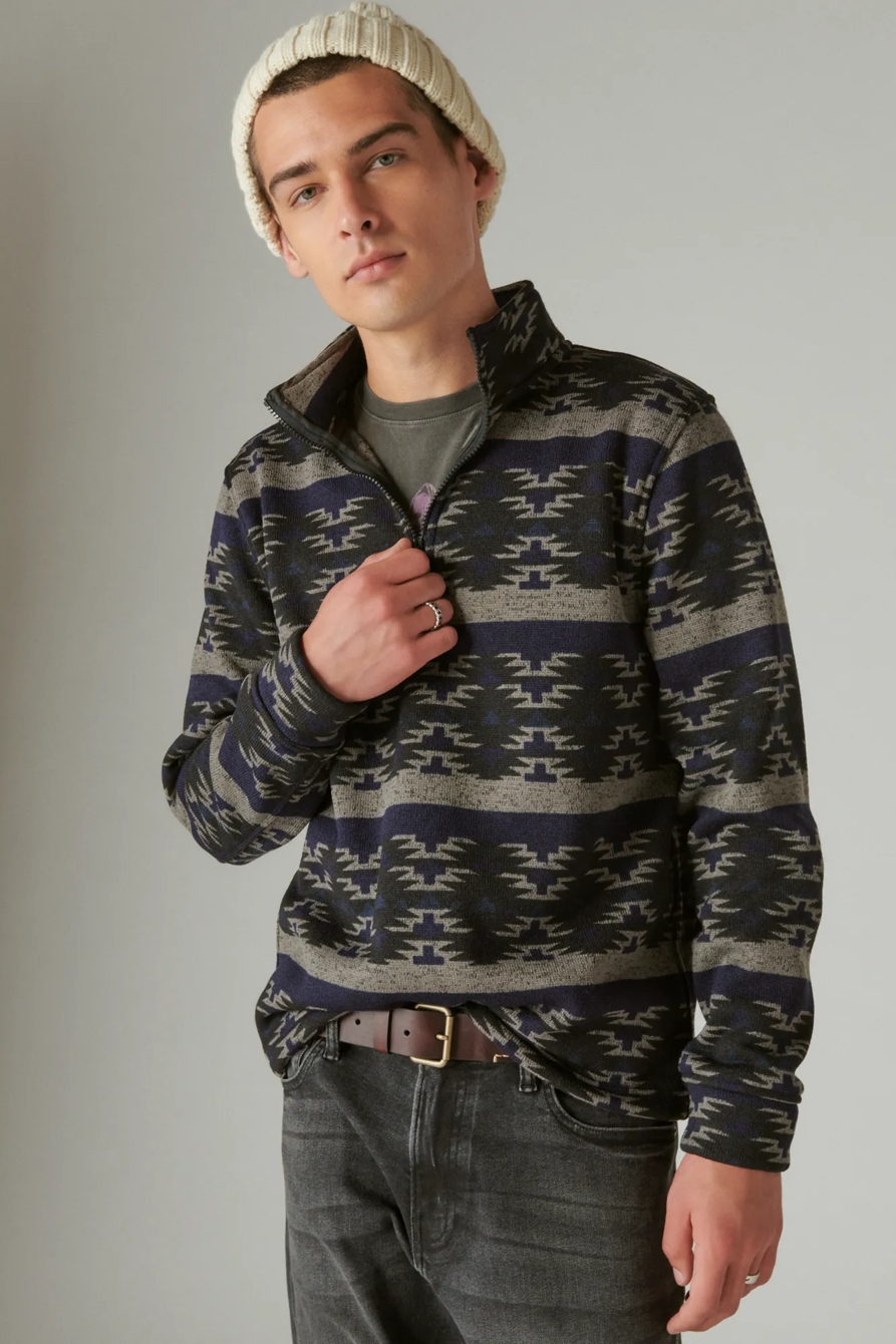 LOS FELIZ HALF ZIP MOCKNECK, image 2