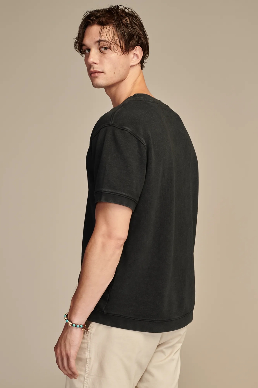 SUEDED TERRY SHORT SLEEVE CARDIGAN, image 4