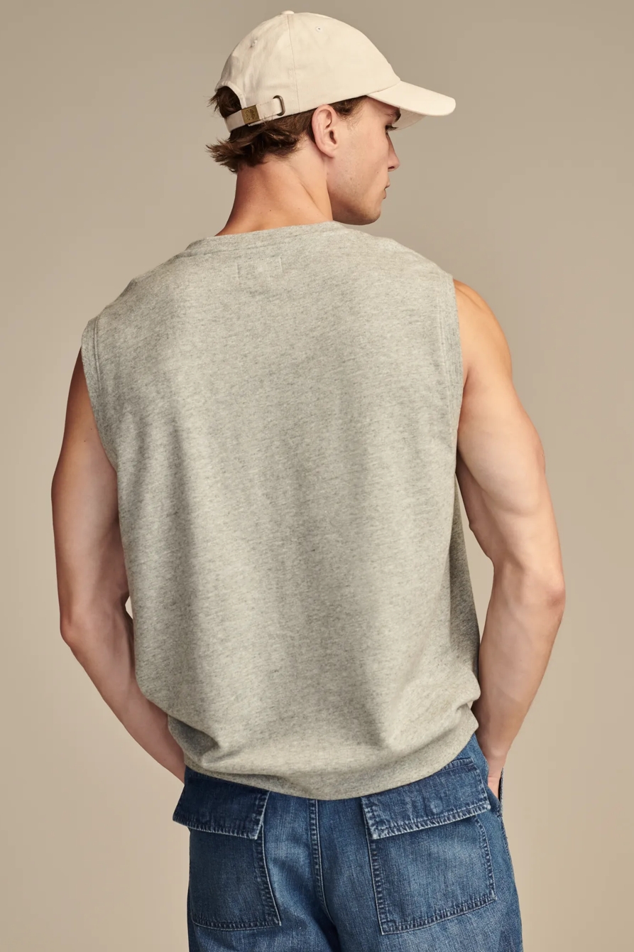 SUEDED TERRY VEST, image 5