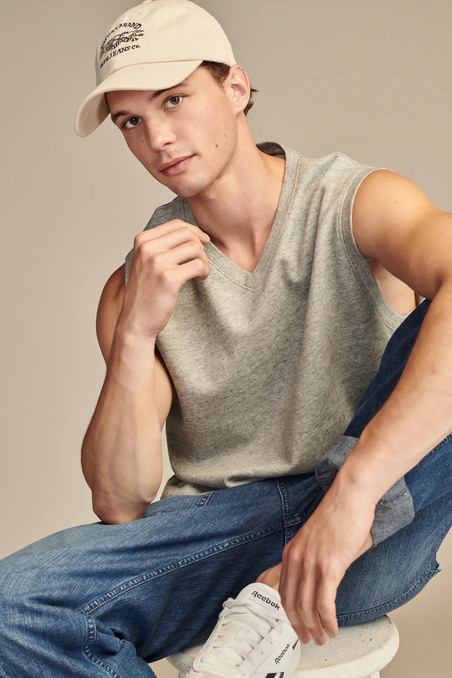 SUEDED TERRY VEST, image 6
