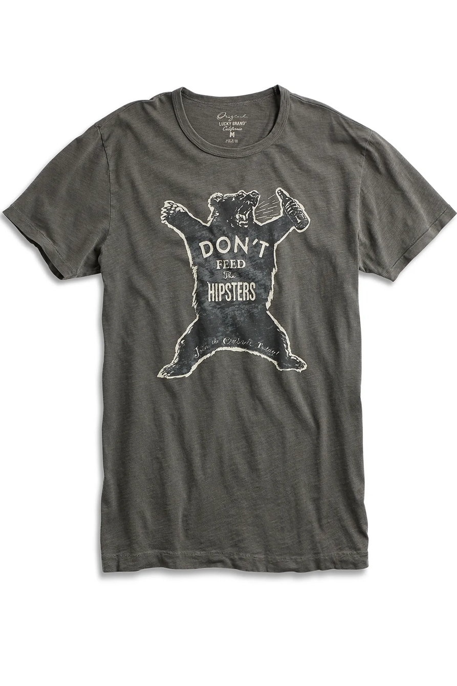 DONT FEED THE HIPSTERS TEE, image 1
