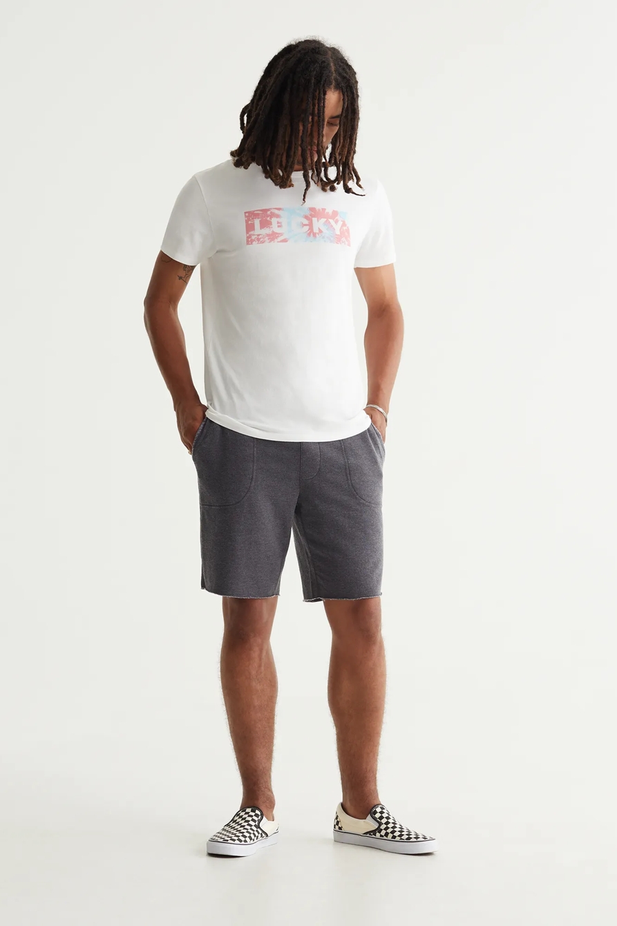 LUCKY TIE DYE BLOCK TEE, image 2