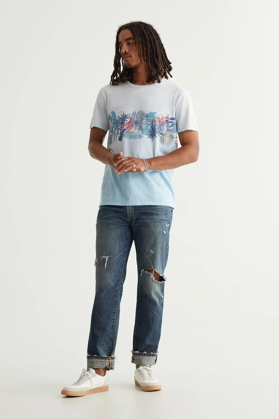 TROPICAL CHEST STRIPE TEE, image 2
