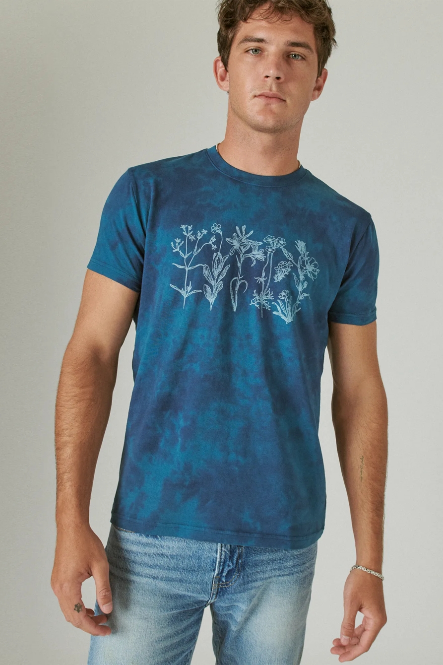 FLORAL TIE DYE TEE, image 1