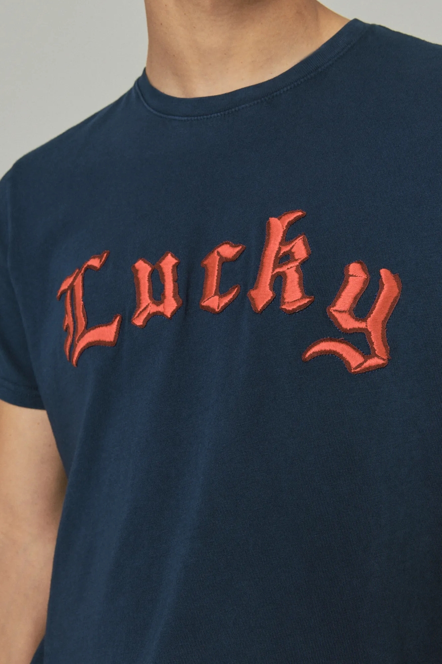 VINTAGE LUCKY GOTHIC GRAPHIC TEE, image 5