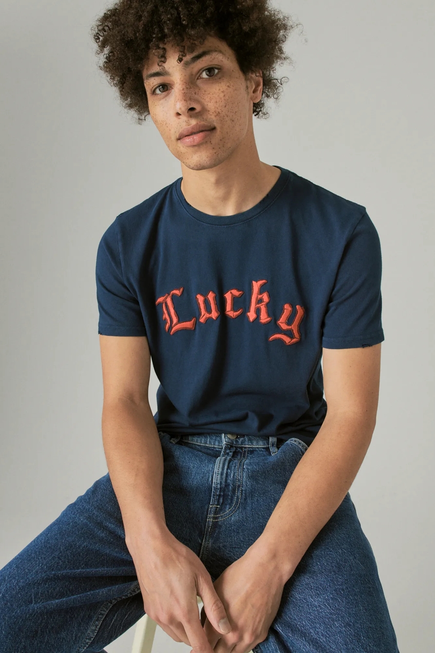 VINTAGE LUCKY GOTHIC GRAPHIC TEE, image 6