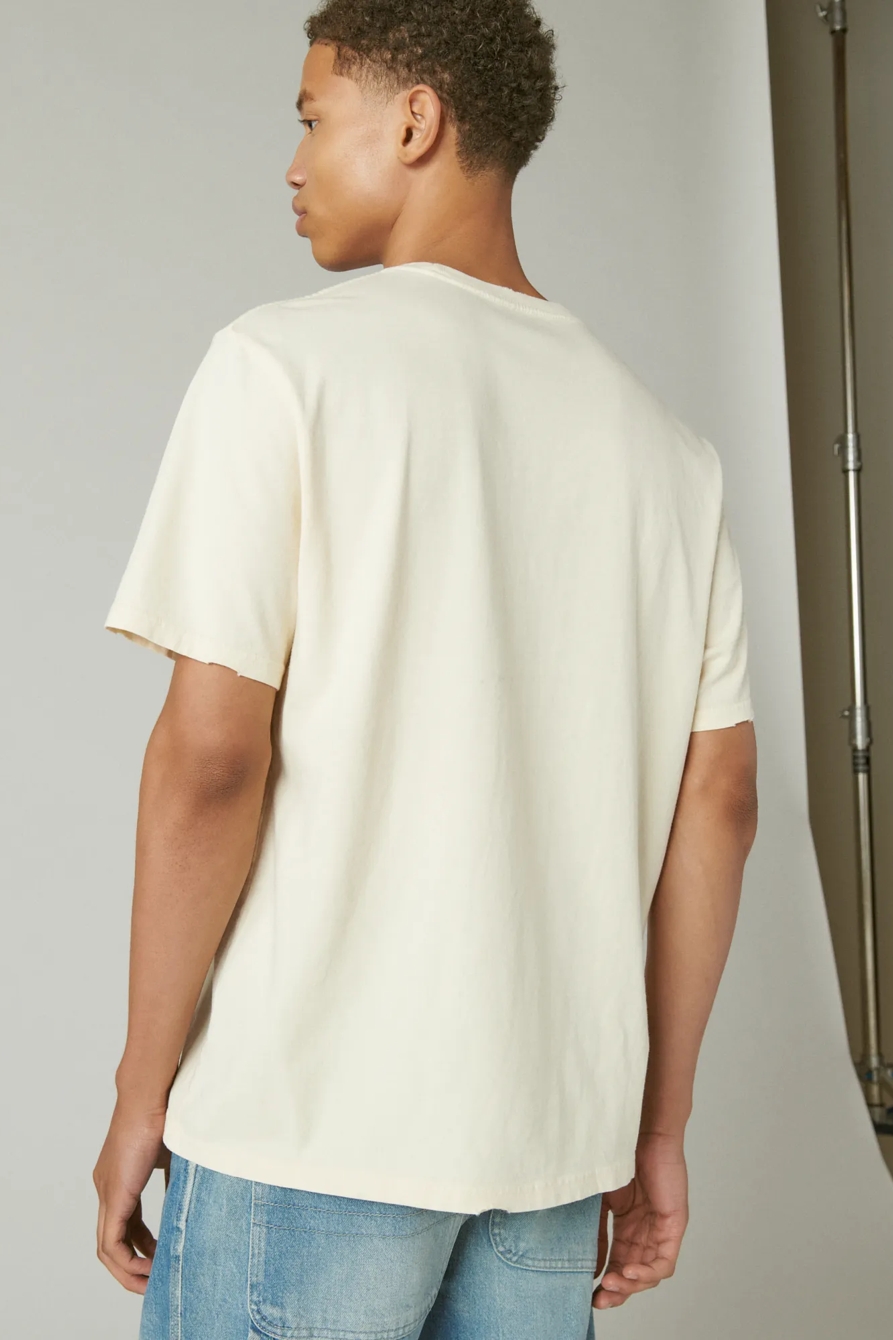 VINTAGE LUCKY SCRIPT GRAPHIC TEE, image 4