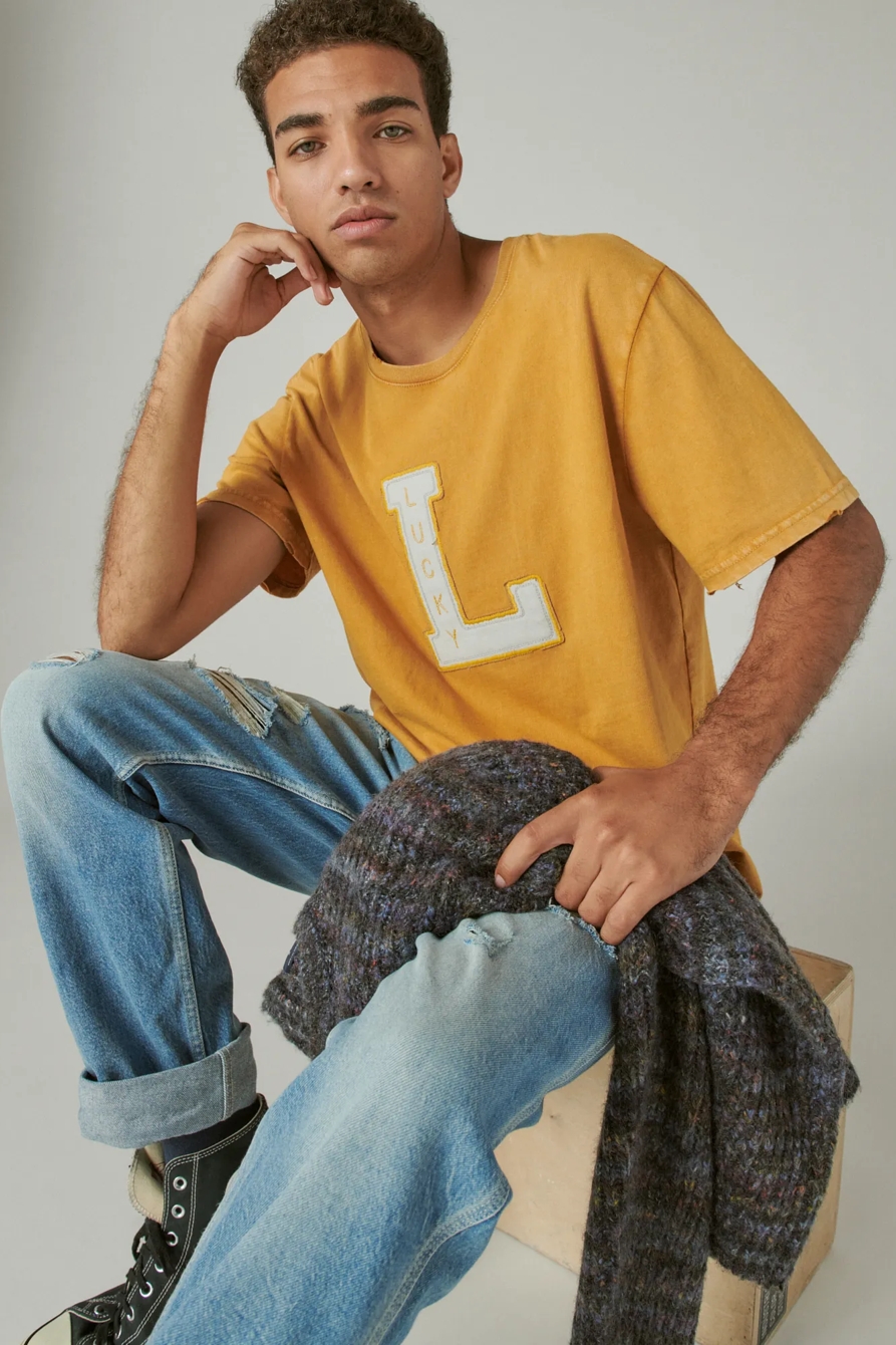VINTAGE LUCKY BIG L GRAPHIC TEE, image 6