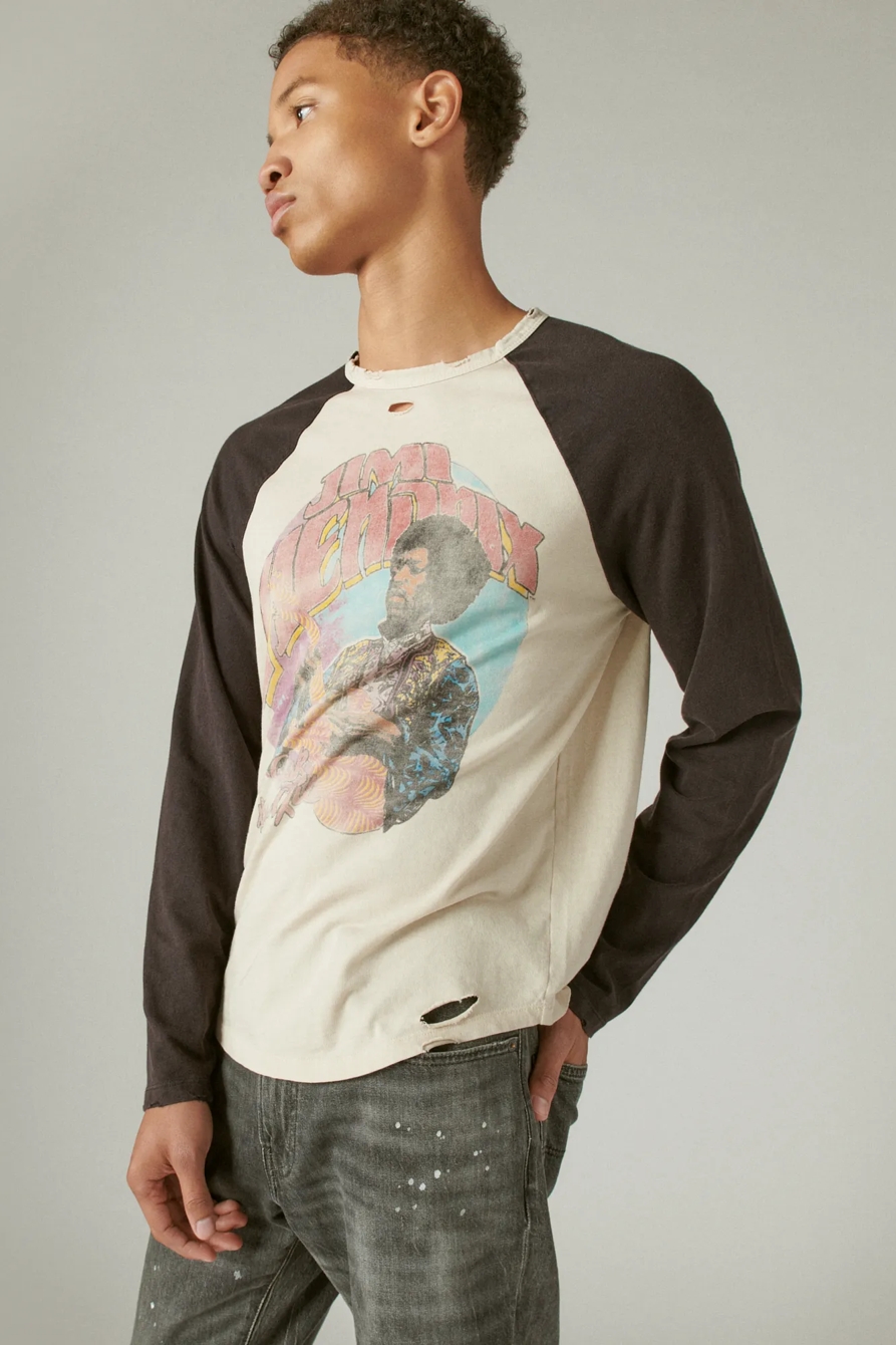 JIMI HENDRIX BASEBALL GRAPHIC TEE, image 3