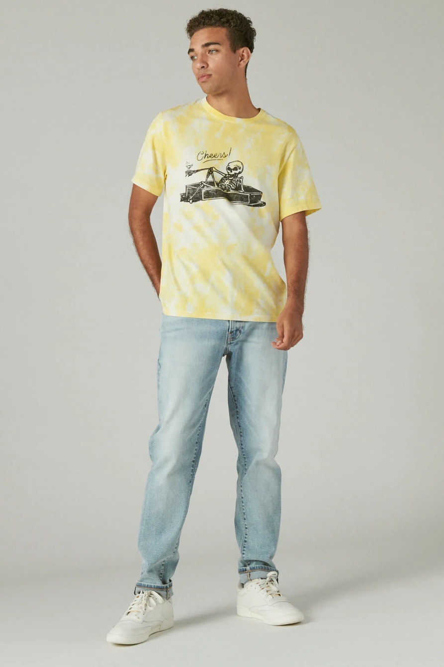 CHEERS TIE DYE GRAPHIC TEE, image 2