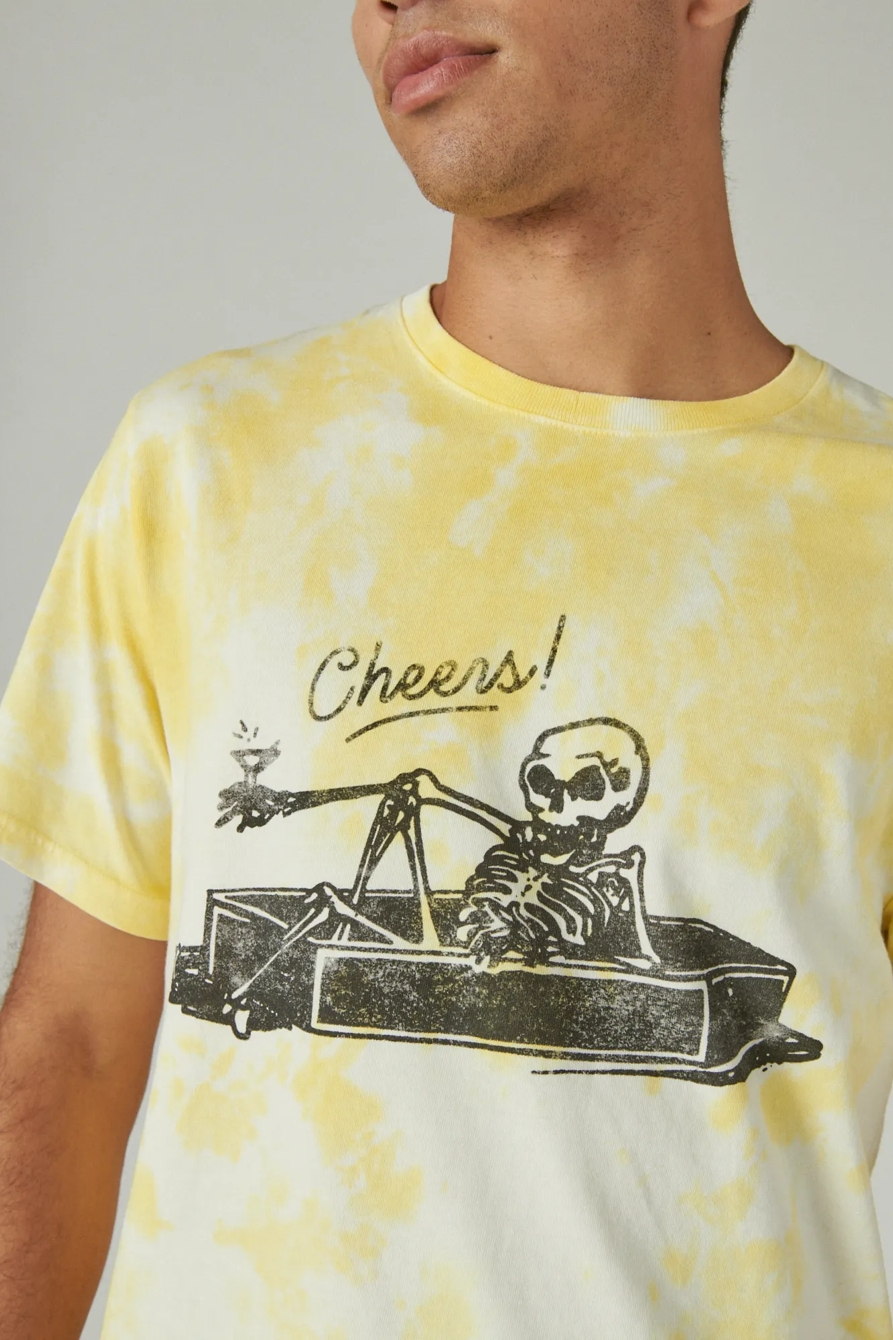 CHEERS TIE DYE GRAPHIC TEE, image 5