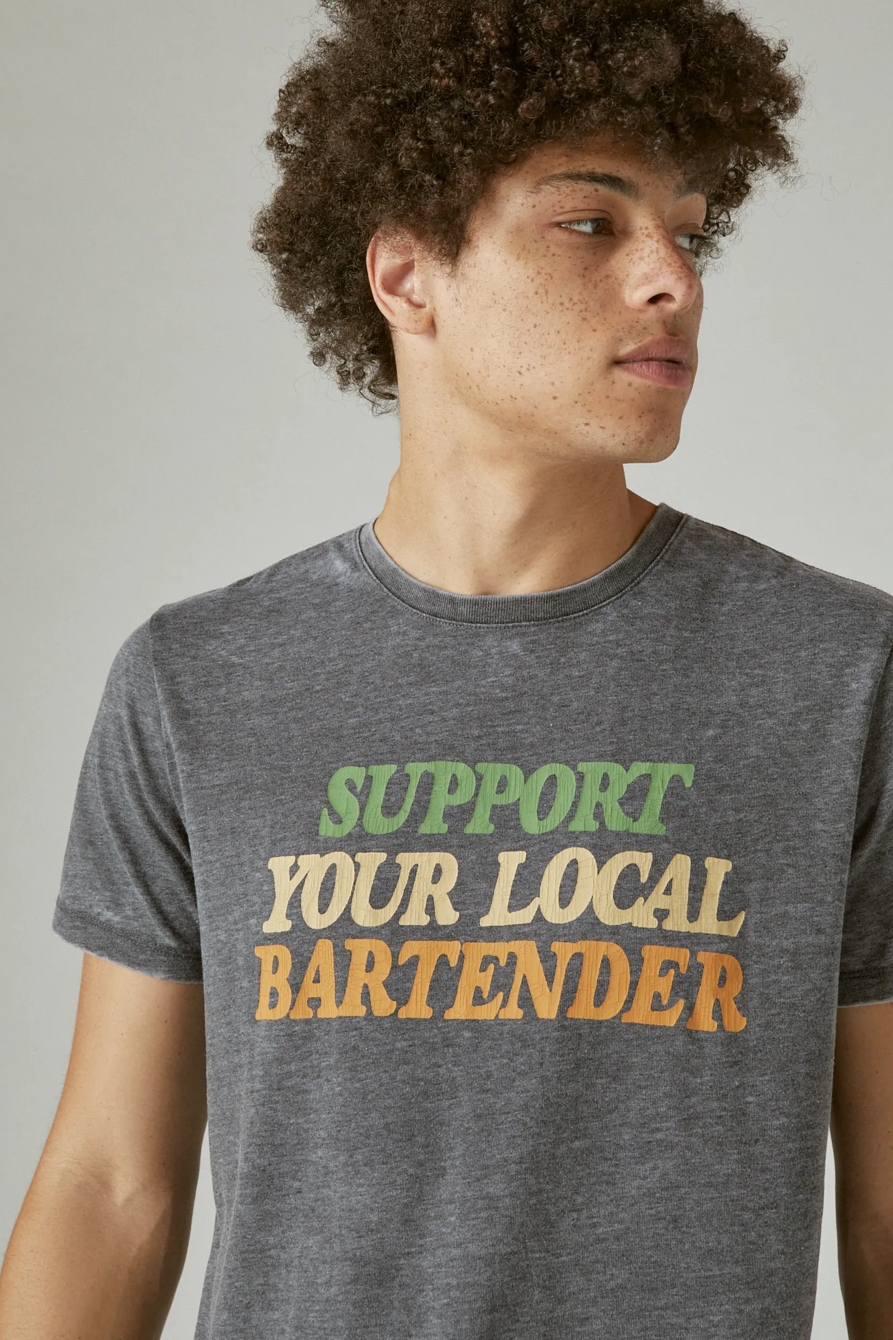 SUPPORT YOUR LOCAL BARTENDER GRAPHIC TEE, image 5