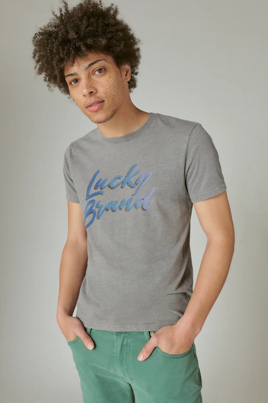 LUCKY BRUSH LOGO GRAPHIC TEE, image 2