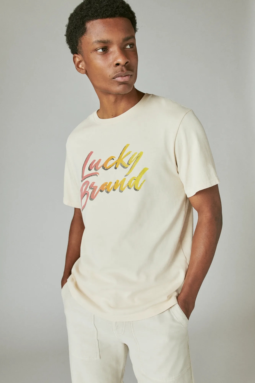 LUCKY BRUSH LOGO GRAPHIC TEE, image 2