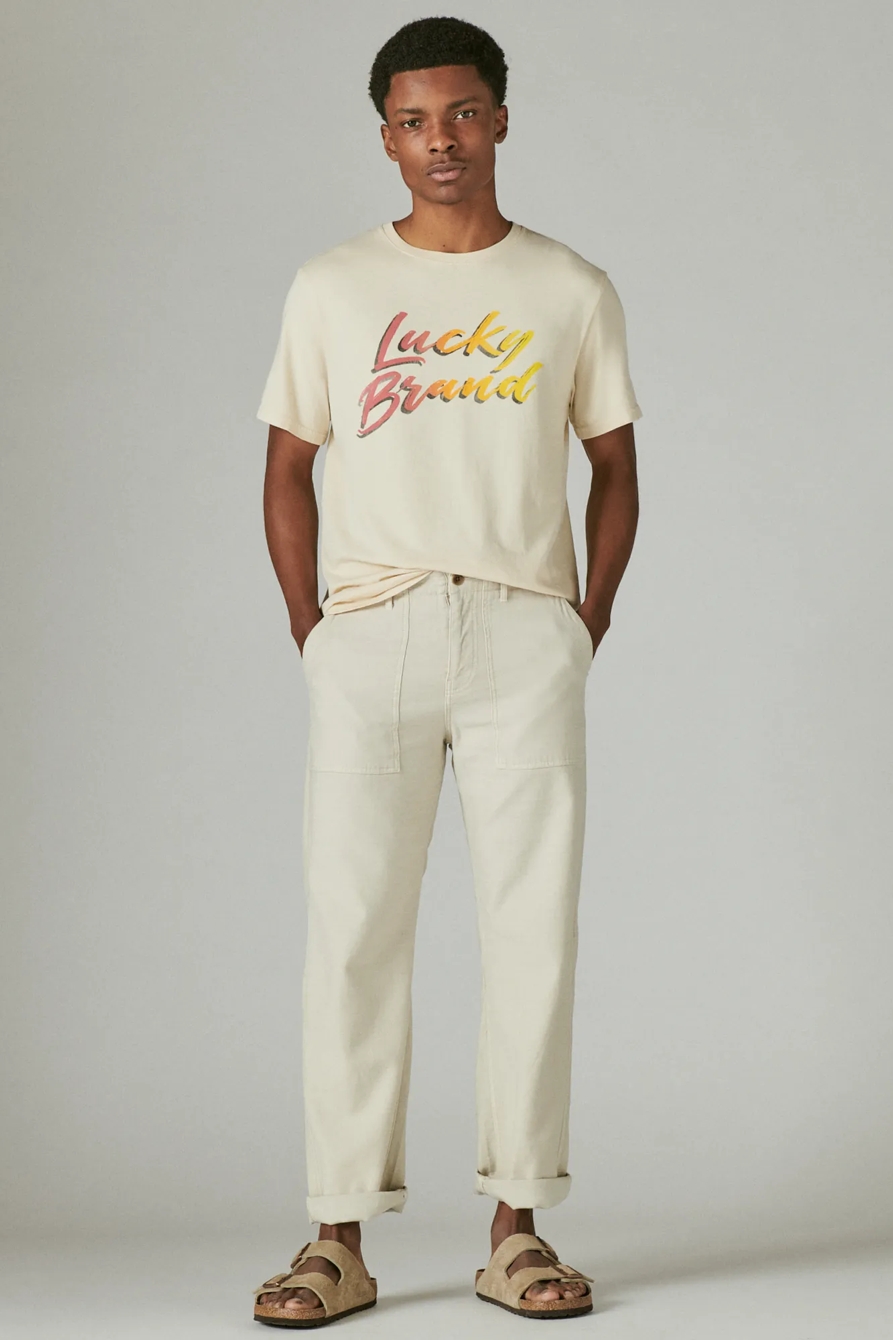 LUCKY BRUSH LOGO GRAPHIC TEE, image 3