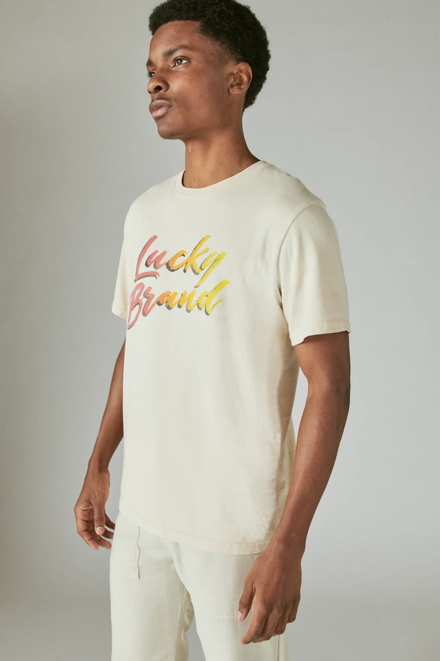 LUCKY BRUSH LOGO GRAPHIC TEE, image 4