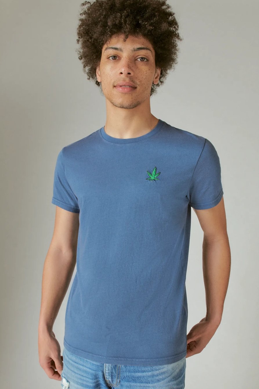 WEED LEAF GRAPHIC TEE, image 2
