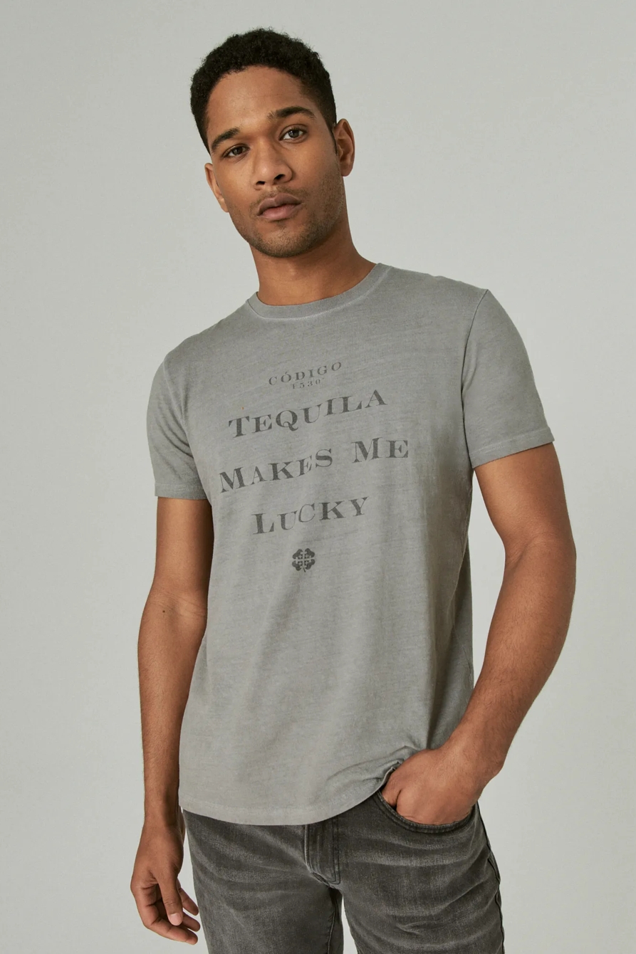 Codigo 1530 x Lucky Brand Tequila Makes Me Lucky Graphic Tee, image 1