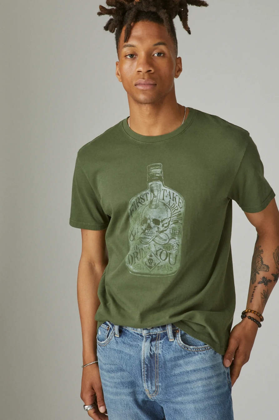 SKULL DRINK GRAPHIC TEE, image 2