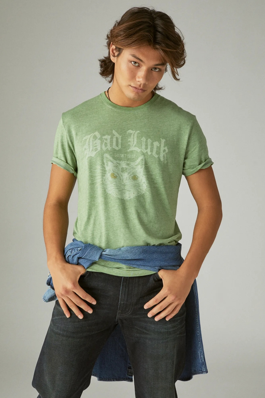 BAD LUCK CAT GRAPHIC TEE, image 2