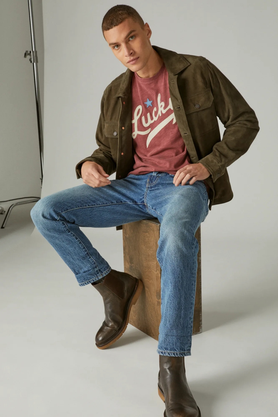 LUCKY LOGO SCRIPT GRAPHIC TEE, image 2