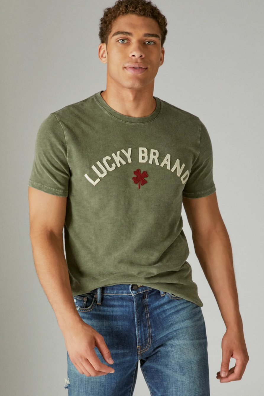 LUCKY LOGO CLOVER GRAPHIC TEE, image 2