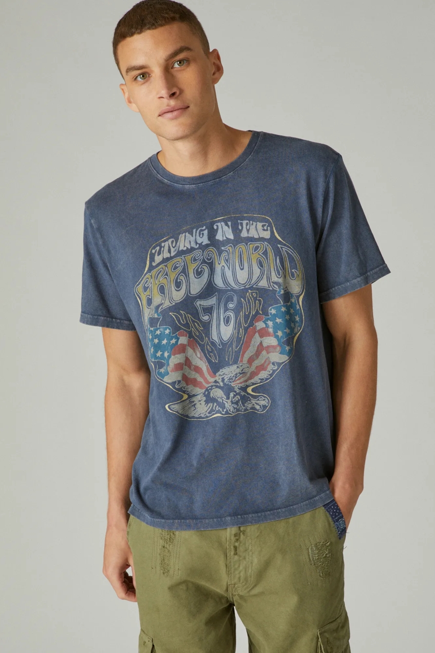 FREE WORLD EAGLE GRAPHIC TEE, image 1