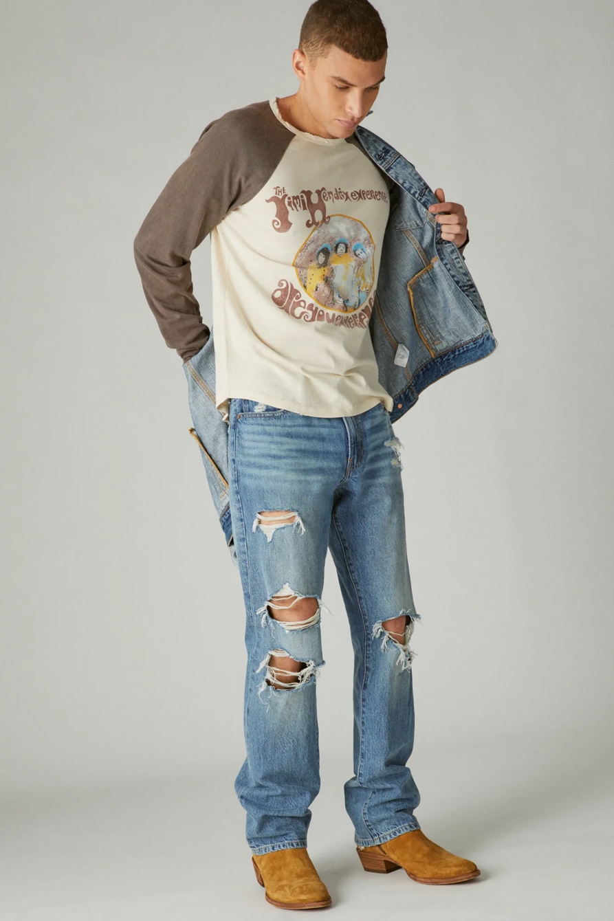 JIMI HENDRIX  GRAPHIC BASEBALL TEE, image 3