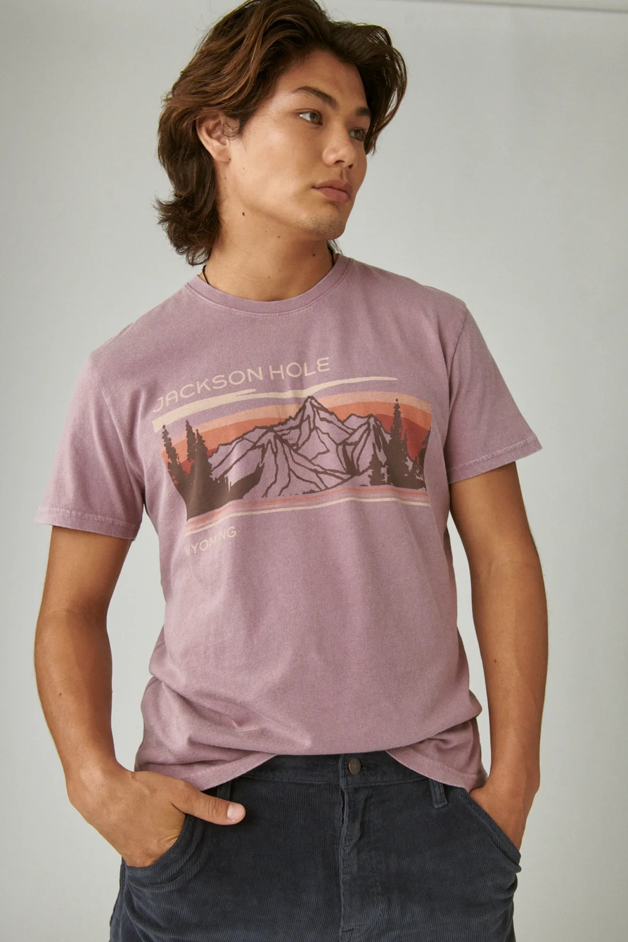 RETRO MOUNTAINS GRAPHIC TEE, image 1