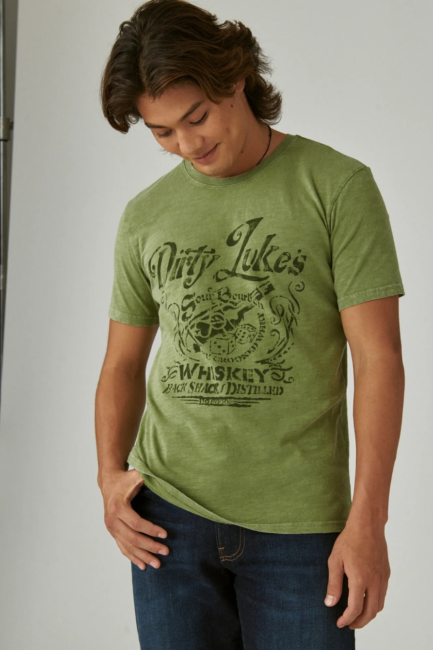 DIRTY LUKE'S WHISKEY GRAPHIC TEE, image 1