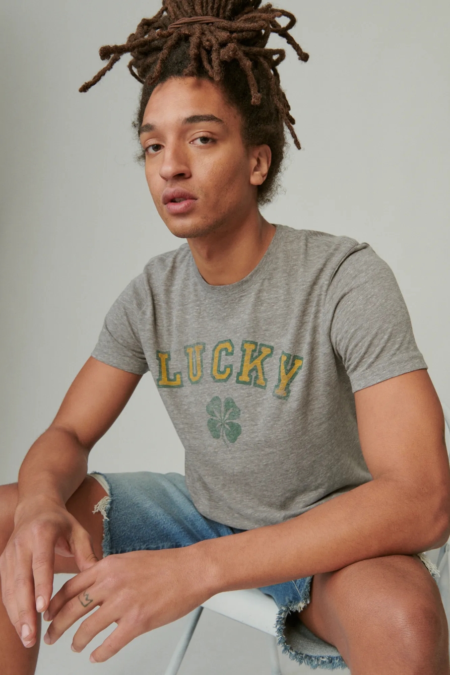 LUCKY CLOVER LOGO TEE, image 2