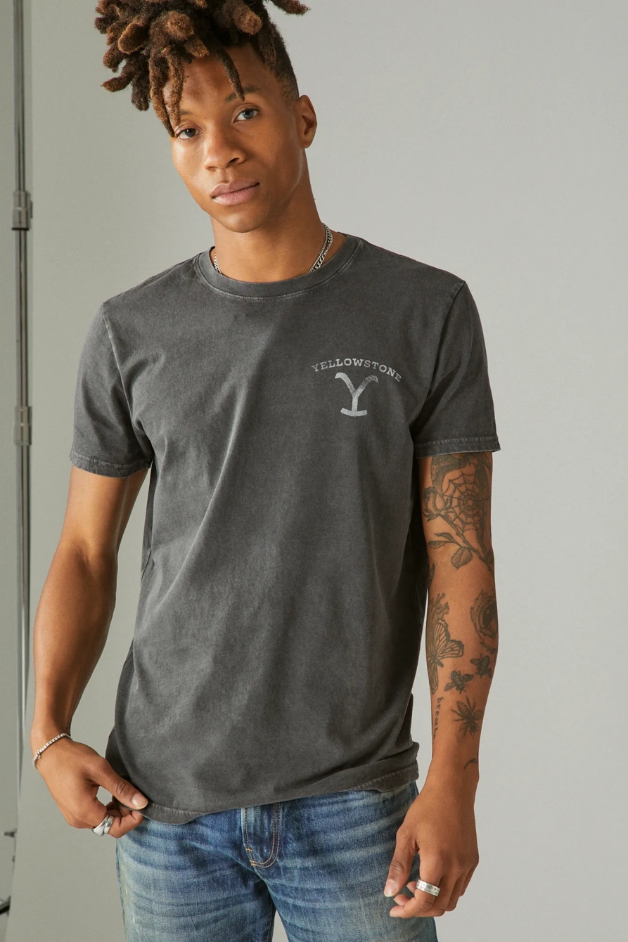 YELLOWSTONE DUTTON RANCH SKULL TEE, image 1