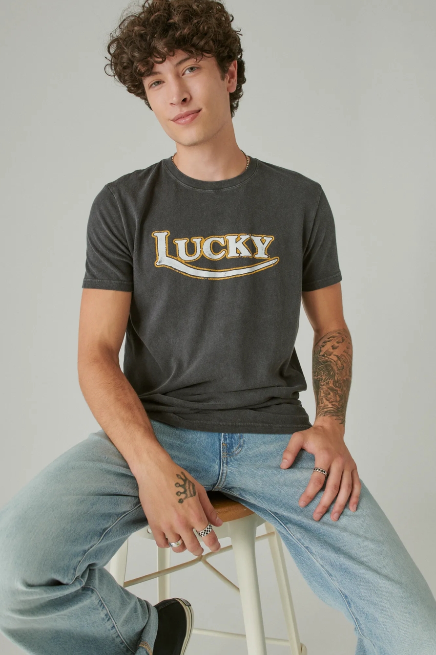 LUCKY MOTO LOGO TEE, image 2